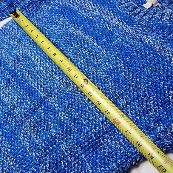 S GAP oversized blue black white crew neck soft cotton sweater SMALL - Picture 2 of 8